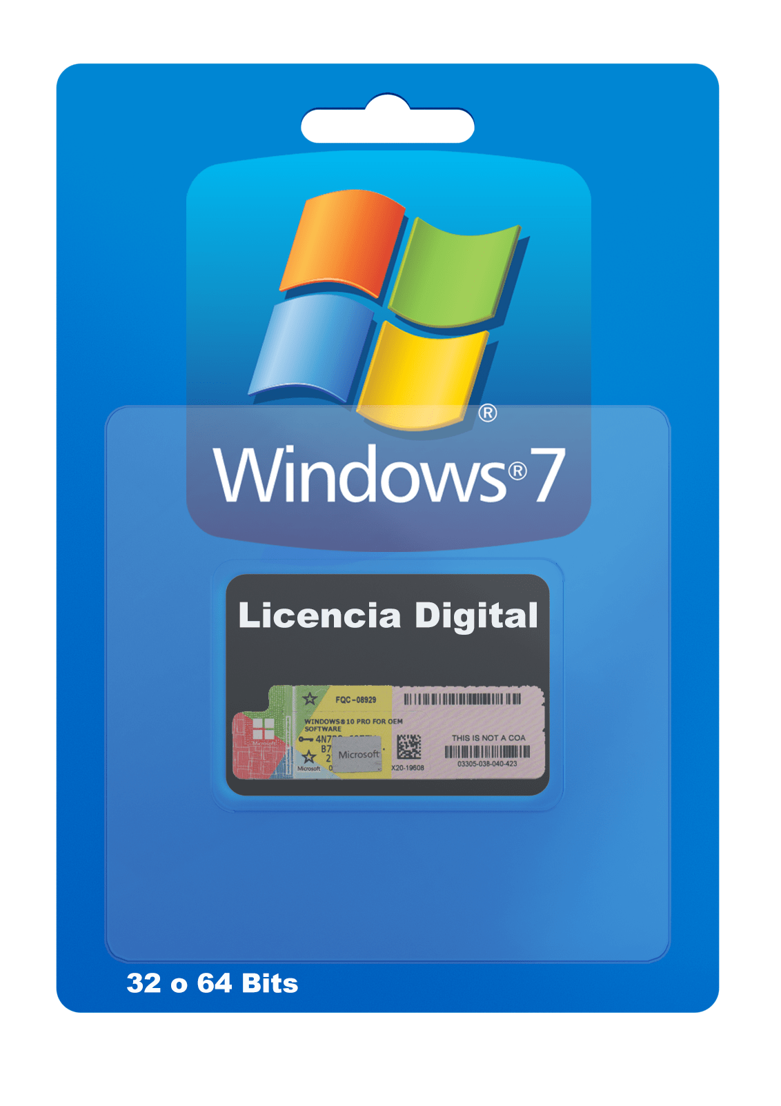 Licencia Windows 7 pro