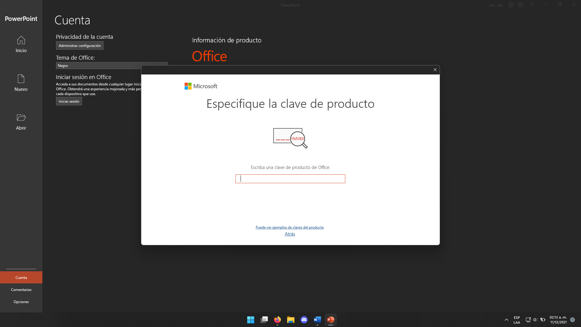activacion office 2021 pro plus