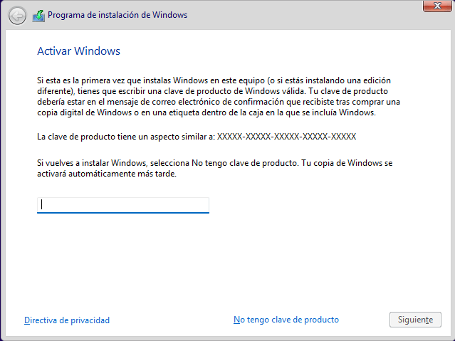 Claves genéricas para Windows: Todo lo que necesitas saber 3 ventana de clave de producto de windows y claves genericas