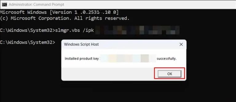 Como solucionar el error 0xC004F213 en Windows 6 0xC004C020 1
