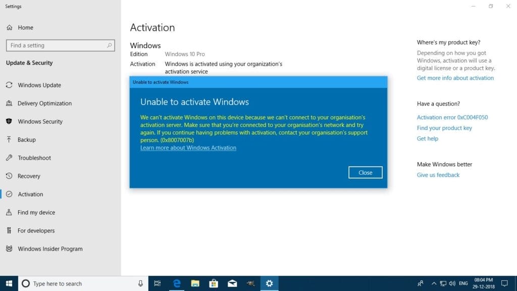 Como solucionar el error 0xC004C020 en Windows 3 Solucion Error code: 0xC004C020.